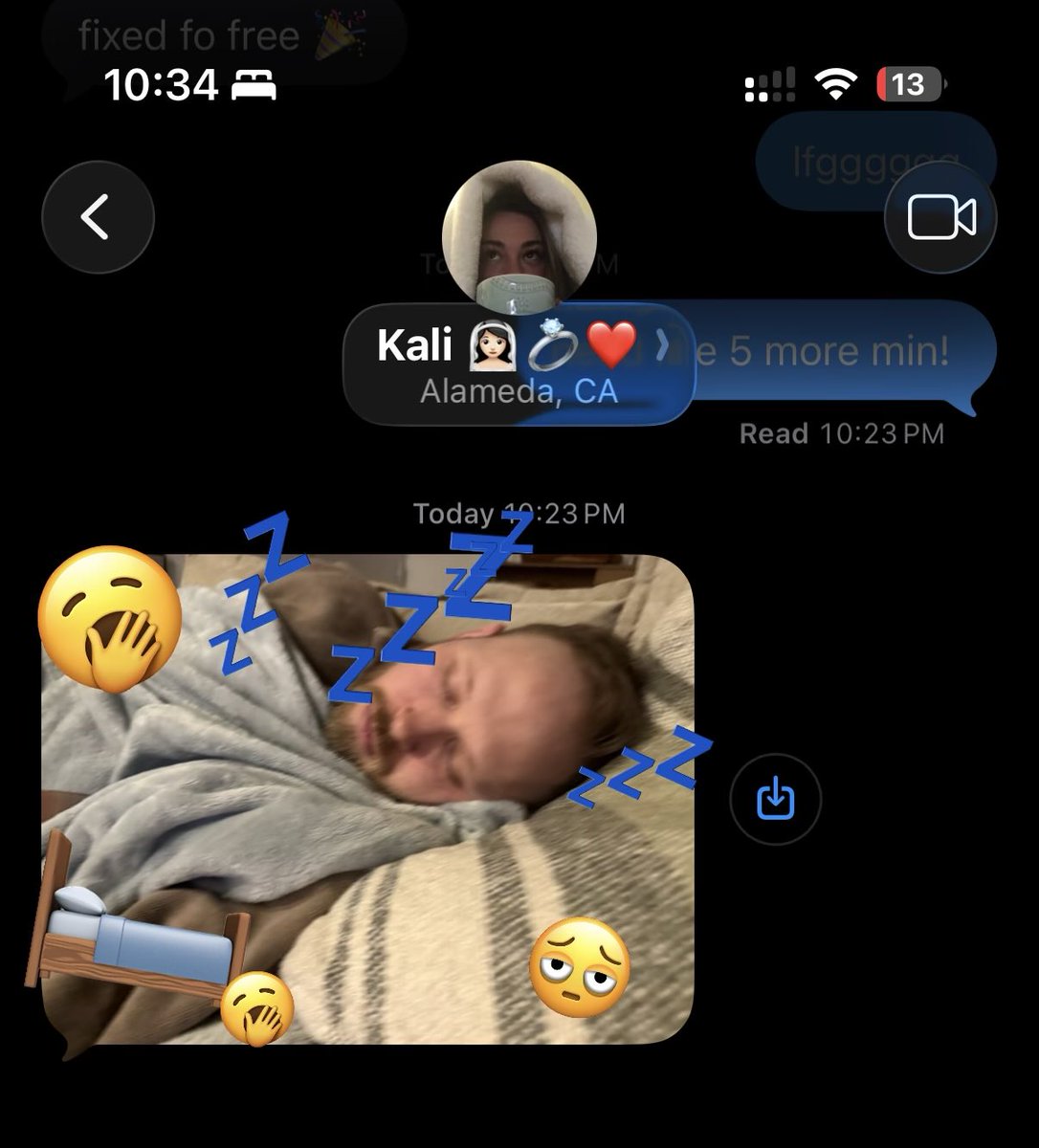 fell asleep first at the sleep over