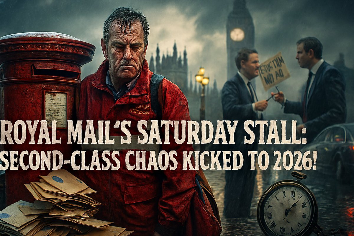 Darren_Fower's tweet image. #RoyalMail (acquired for £3.6bn by Czech billionaire Daniel Křetínský in 2024), has delayed plans to scrap second-class Saturday deliveries in favor of an every-other-weekday model!
-&amp;gt; They've trialled it at 35 UK delivery offices!
-&amp;gt; Ofcom gave the nod to start it in July?