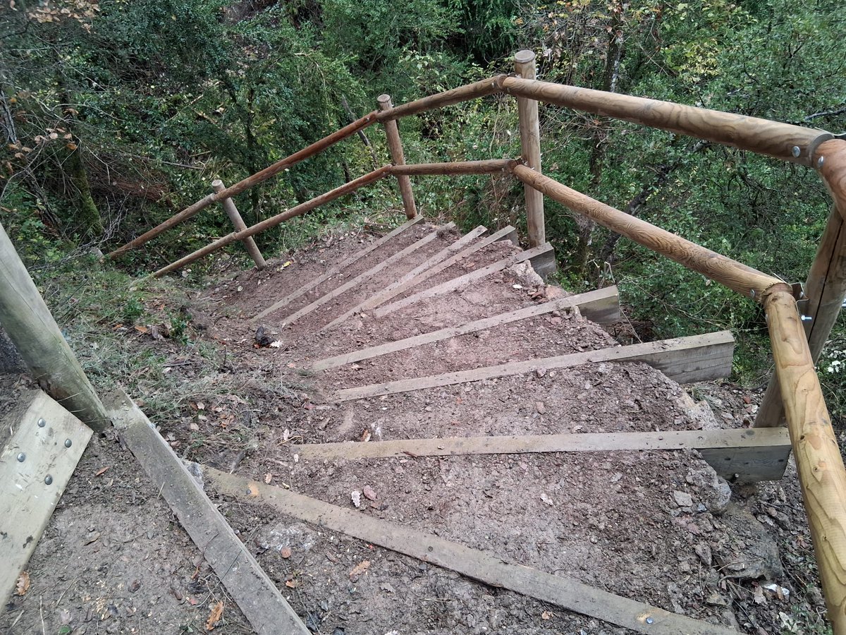 1/4
🛠️🌿 Ja hem finalitzat la recuperació del camí històric entre Baro, Saverneda i Malmercat, al seu pas per l’Allau Negra, un tram clau del GR3.
Fil 🧵