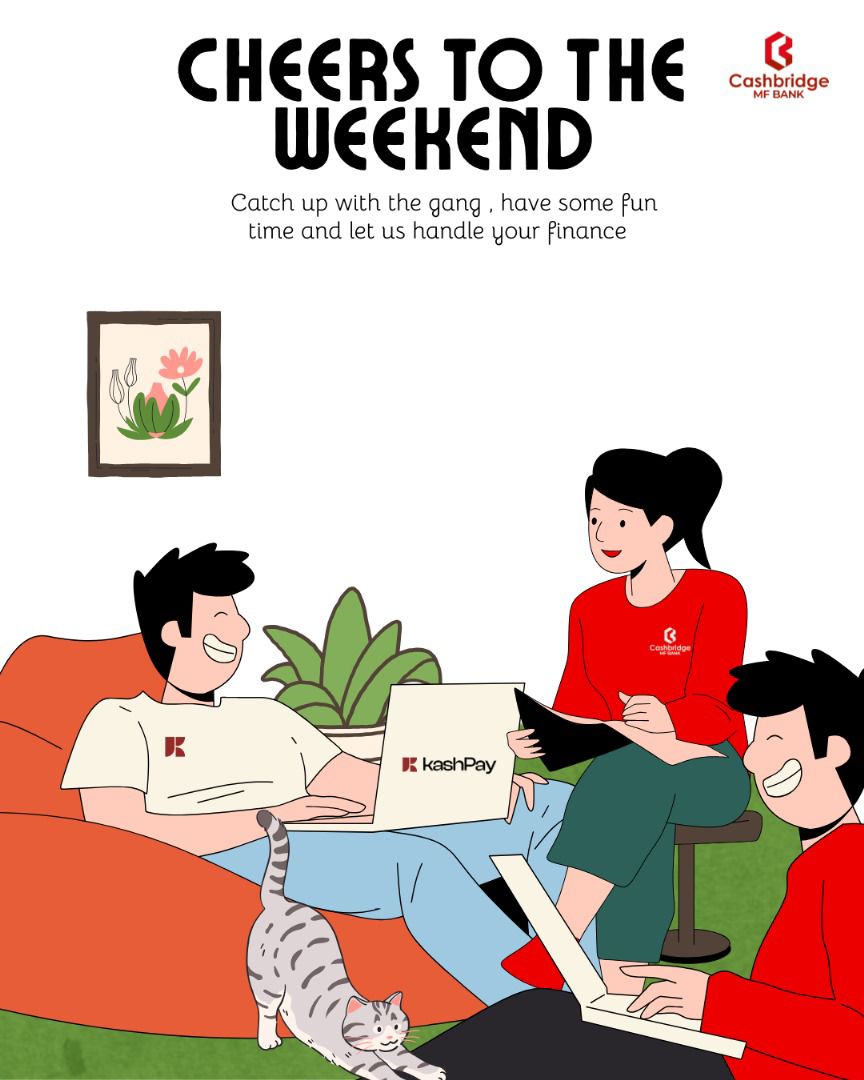 cashbridge_mfb's tweet image. &quot;Weekend mode: catching up, relaxing, and letting Cashbridge MF BANK take care of the money moves. Cheers to good times and smart finances!&quot;