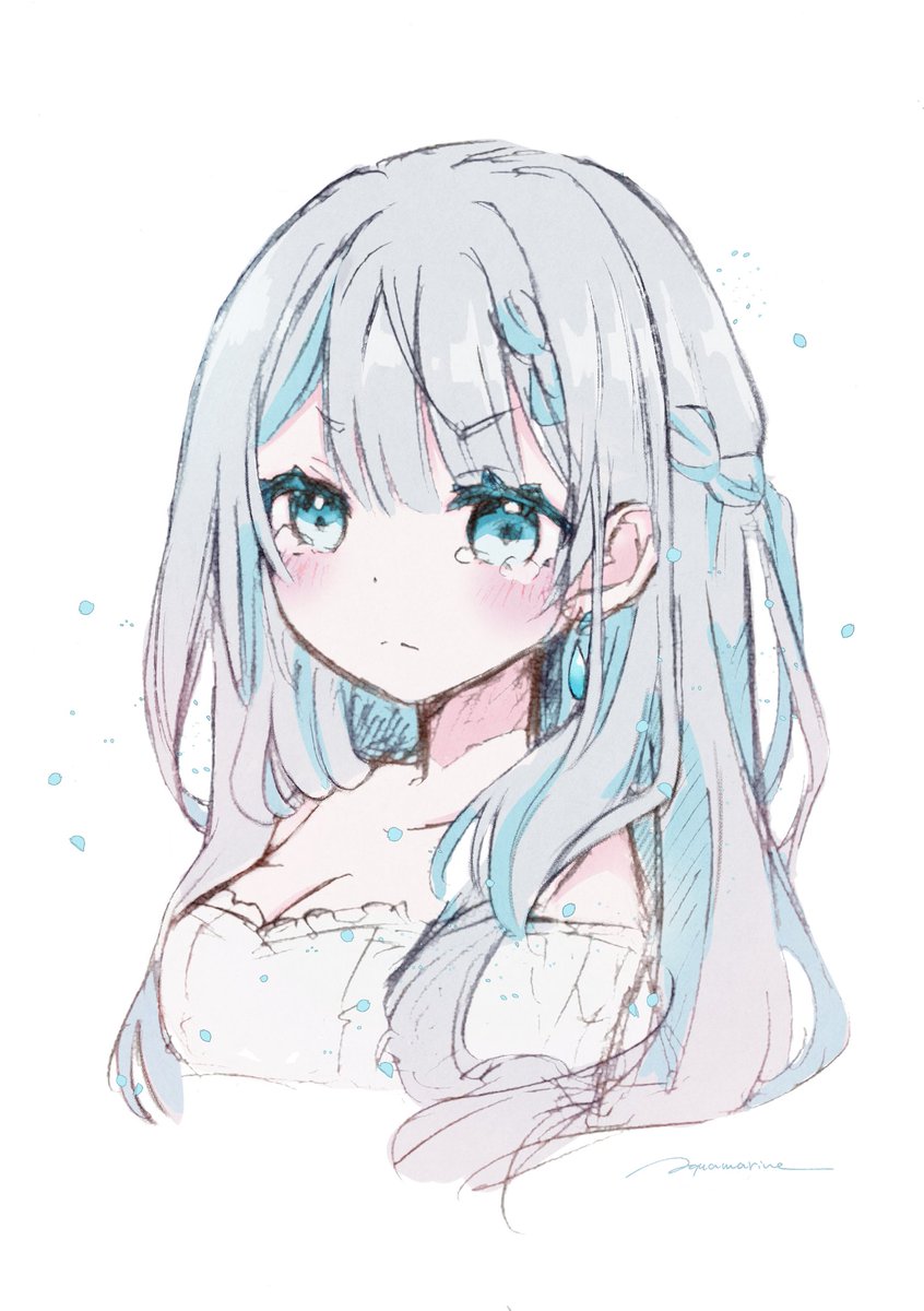 過去に描いた鉛筆画を着色してみました✨️ #イラスト #オリジナル