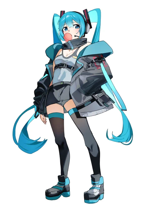 #初音ミク サイバー風ミク
