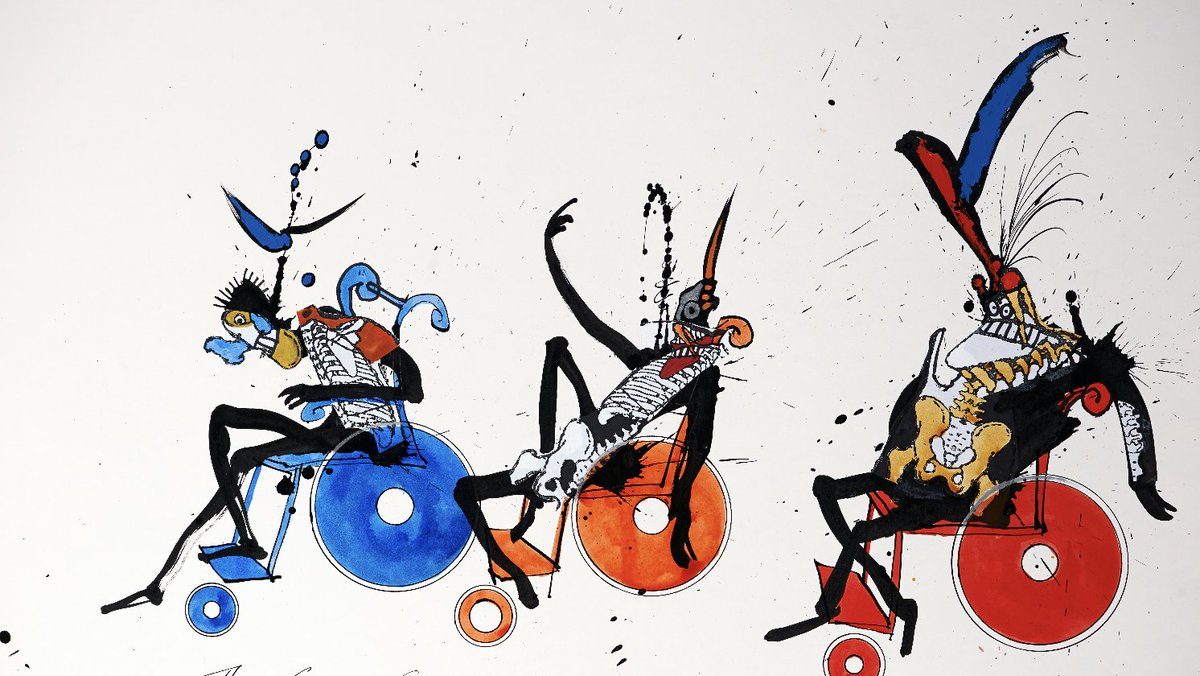 SteadmanArt's tweet image. Recycling—our clumsy attempt to bargain with the planet, sorting yesterday’s sins into colored bins. Bottles, cans, art, guilt—all rattling toward redemption.

 #WorldRecyclingDay #RalphSteadman ♻️ #ReduceReuseRecycle