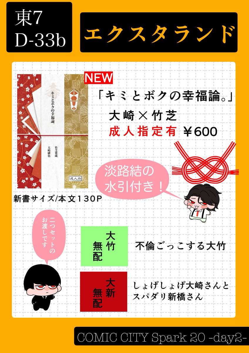 11/16 COMIC CITY SPARK 20-day2- ⸜❤️⸝緋糸を解く⸜❤️⸝ ✨東7