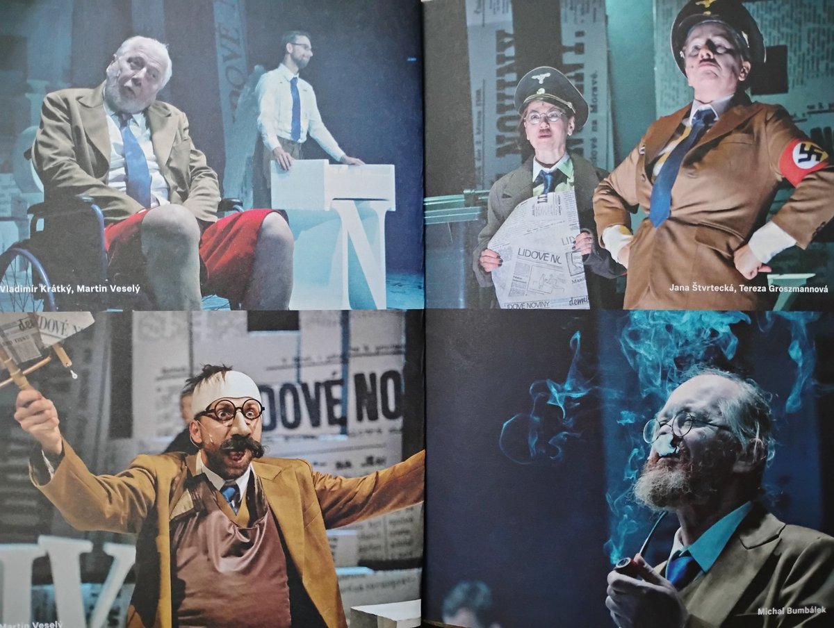 AlbetaV's tweet image. Lidovky jdou do řiti
Povedená premiéra Reduta Brno
Sarkasticky, vtipně, nejenom o Babišovi, Zemanovi, Hitlerovi.....