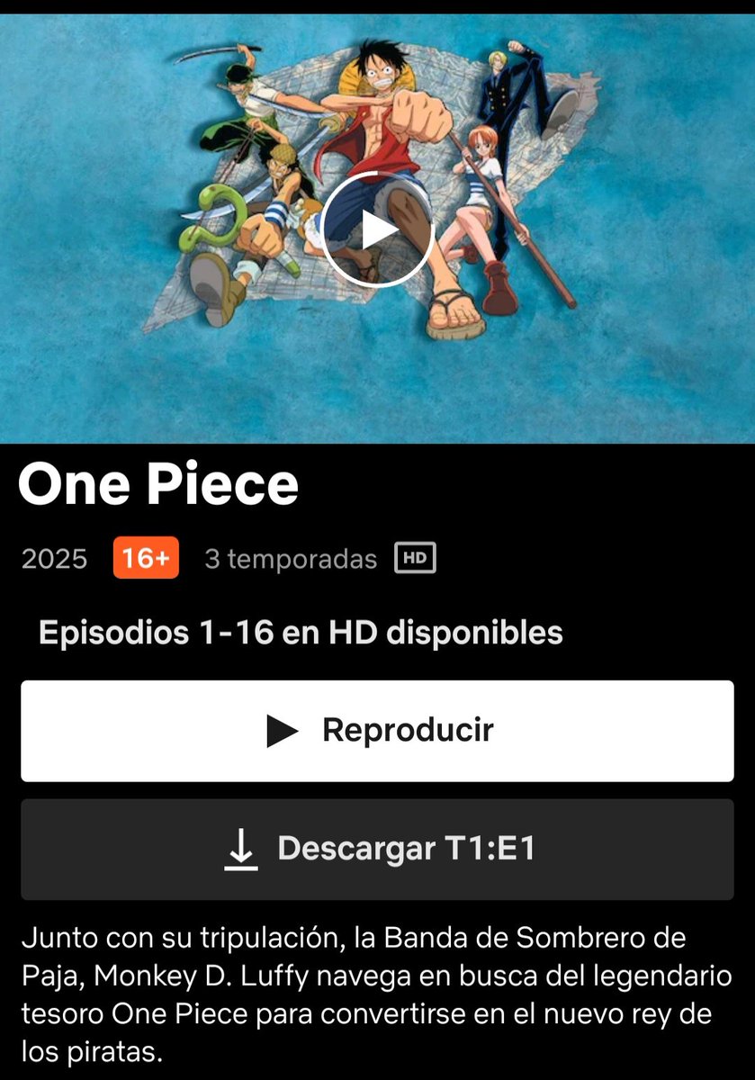 La plataforma <a href="/NetflixES/">ɐñɐdsƎ xı̣ןɟʇǝN</a> ha estrenat els primers 16 episodis de la saga East Blue de "One Piece" SENSE incloure el <a href="/DoblatgeCatala/">Doblatge en català</a>. 

Els fans de <a href="/CatalaOnePiece/">One Piece Català</a> seguirem apostant pel doblatge en la nostra llengua que emet el <a href="/SomSX3/">SX3</a> de franc.