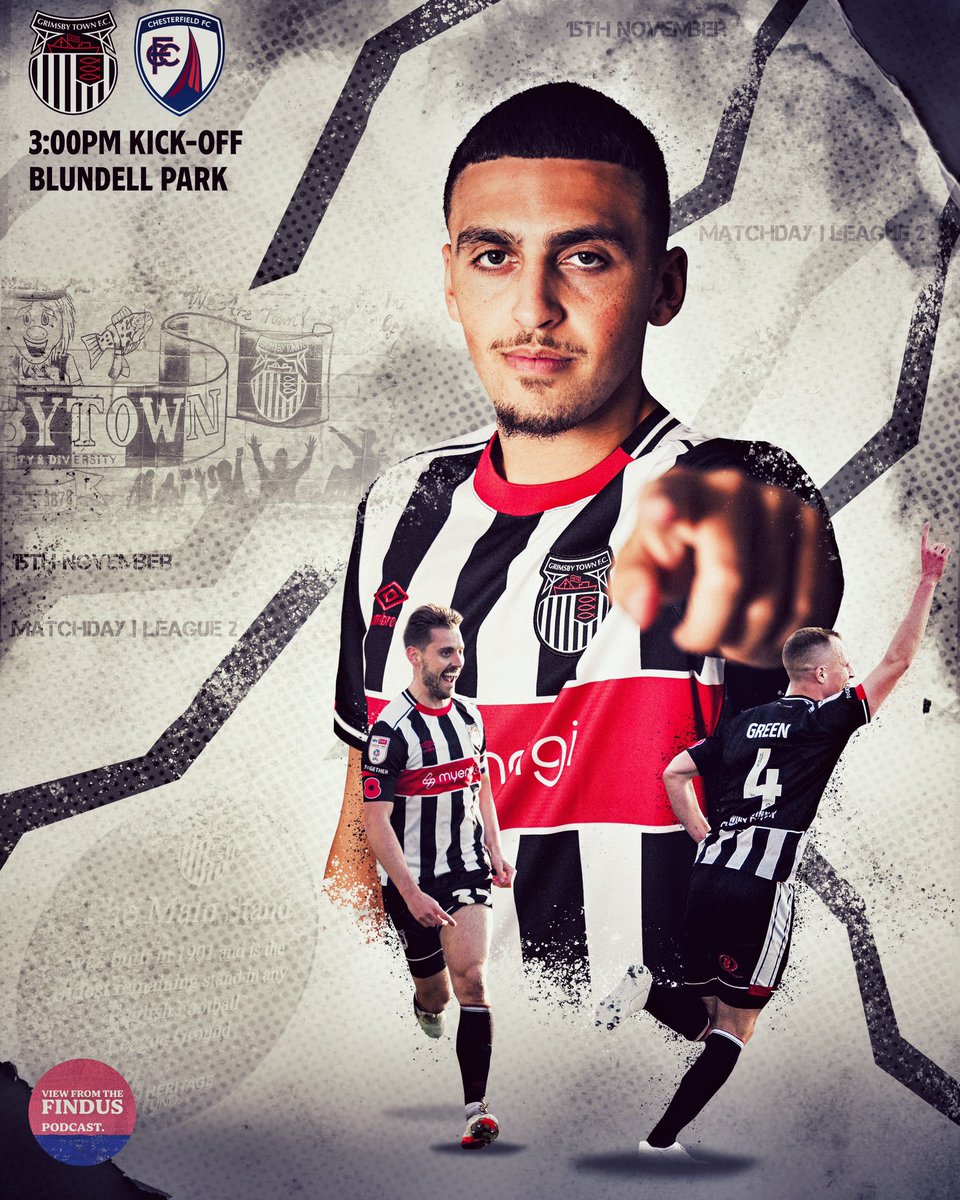 VFTFindus's tweet image. 🌑🔴MATCH-DAY🔴🌑#GTFC 

🏆EFL League 2 - GW 16
🆚Chesterfield (H)
🕒3:00pm
🏟️Blundell Park
🌧️Light rain and wind, 10 degrees

🎙️If the game goes ahead (🤞) don’t miss pur reaction pod out Monday with Chris, Steve Young and Liam Wood…

UTM!

🎨@josh_visuals_