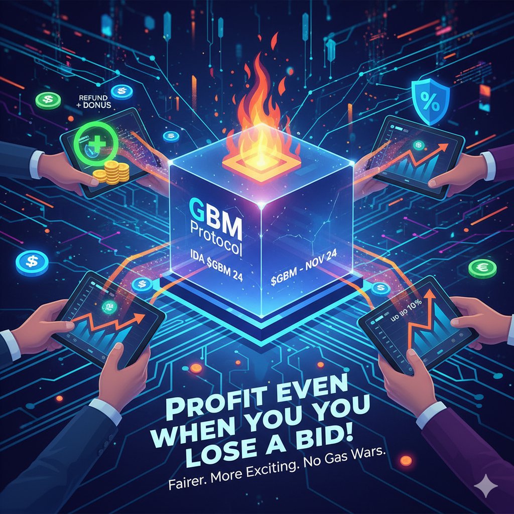 0xLenora's tweet image. Ready to profit even when you lose a bid? Yes, you read that right.

@GBMauction introduces a new way to do auctions in Web3: every time your bid gets outbid, you actually earn a reward. Fairer, more exciting.

The launch uses IDA, a distribution model that starts at 0 USDC with…