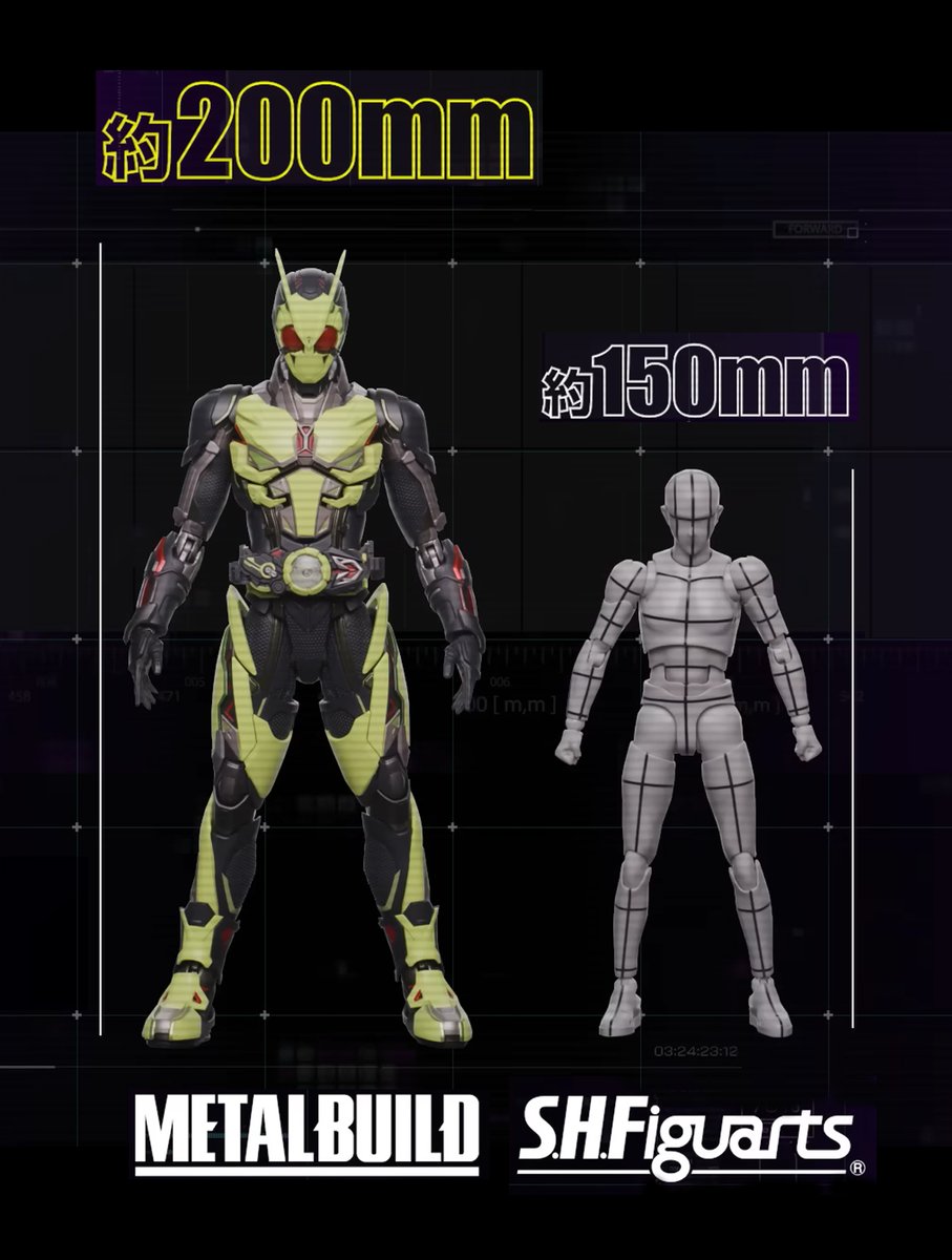 t_features's tweet image. ▶METAL BUILD 仮面ライダーゼロワン
　　　　新時代の始まり　POINT-02◀
tamashiiweb.com/item/15627/

新たな解釈で密度を上げたフォルムに、多彩なマテリアルを組み込み立体化。ヒーローとしての圧倒的な説得力を生み出す。
また、商品全高は約200mmと #メタルビルド…