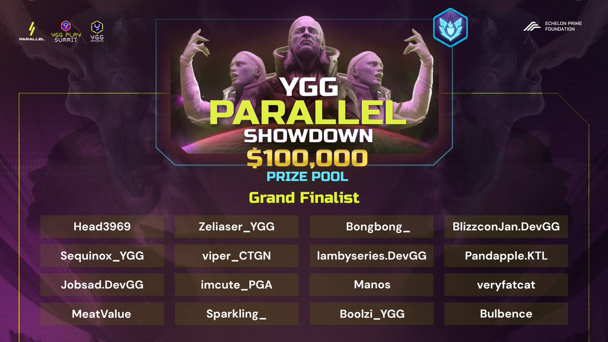 FenoHS's tweet image. Most stacked tournament of the year, on a fresh meta, with $100.000 on the line 🔥

Biggest edges go to the players who put in the work. Can’t wait to see what everyone comes up with.

Gonna be on the casting desk with @mookah_f &amp;amp; @tyler_YGG.

See you @YGGPlaySummit 📅 Nov 20-21!