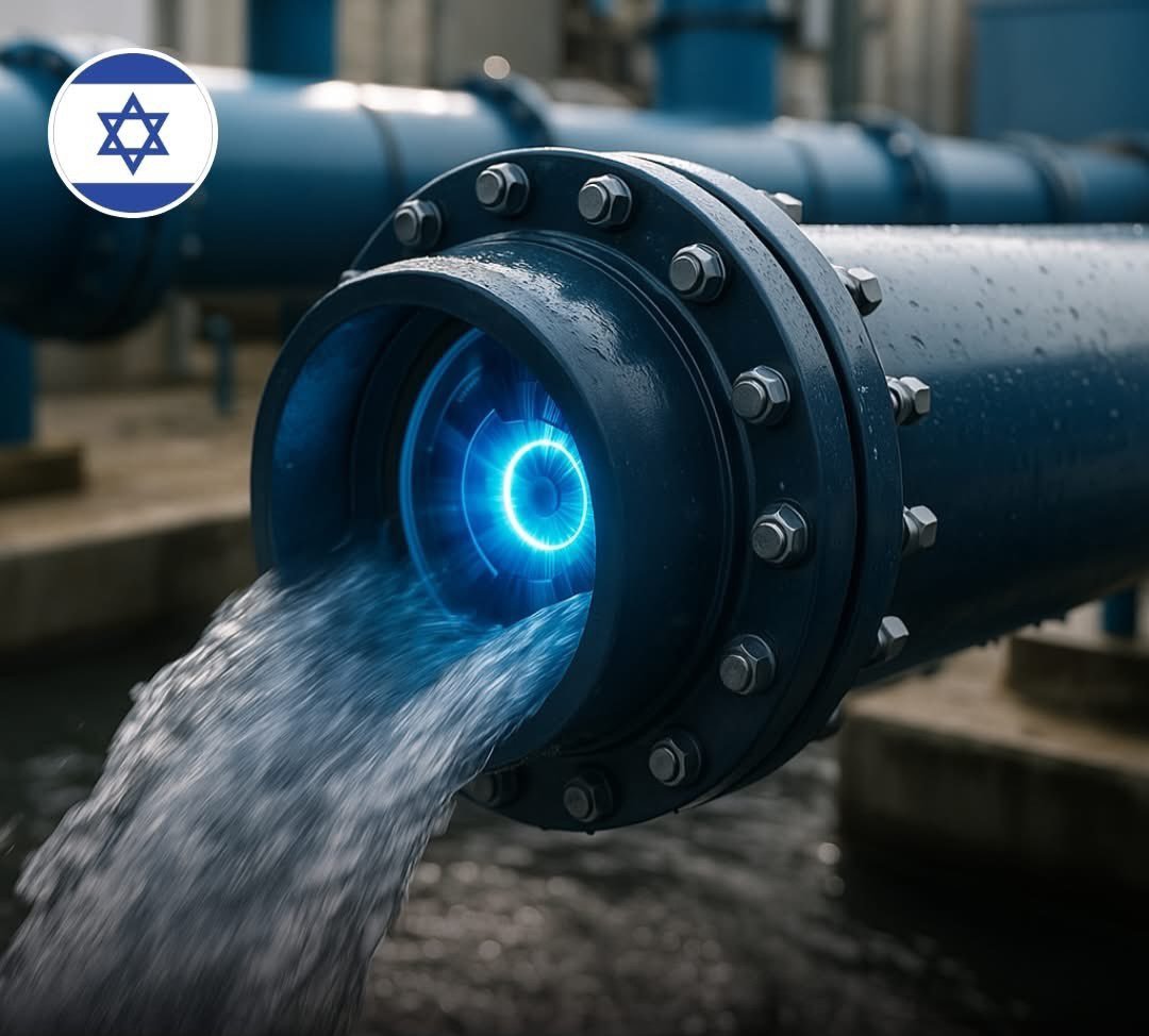 🇮🇱 Israel, líder mundial en tecnología del agua, ha creado tuberías que generan electricidad limpia con el paso del agua:

Estas tuberías inteligentes utilizan turbinas internas que giran gracias a la presión natural del agua, produciendo suficiente energía para alimentar el
