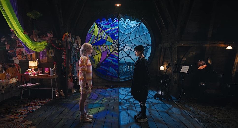 sage3lantsov's tweet image. i love the “big round window at the end of a room” genre of sets