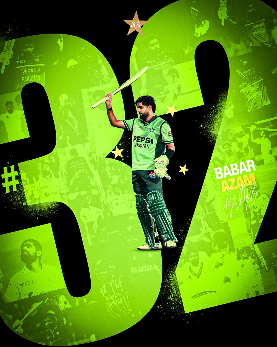 thebigone56's tweet image. 32nd and nearly every that lead to it 👑
#BabarAzam𓃵 

(Makeshift design because I lost the 2 year old one 😭)