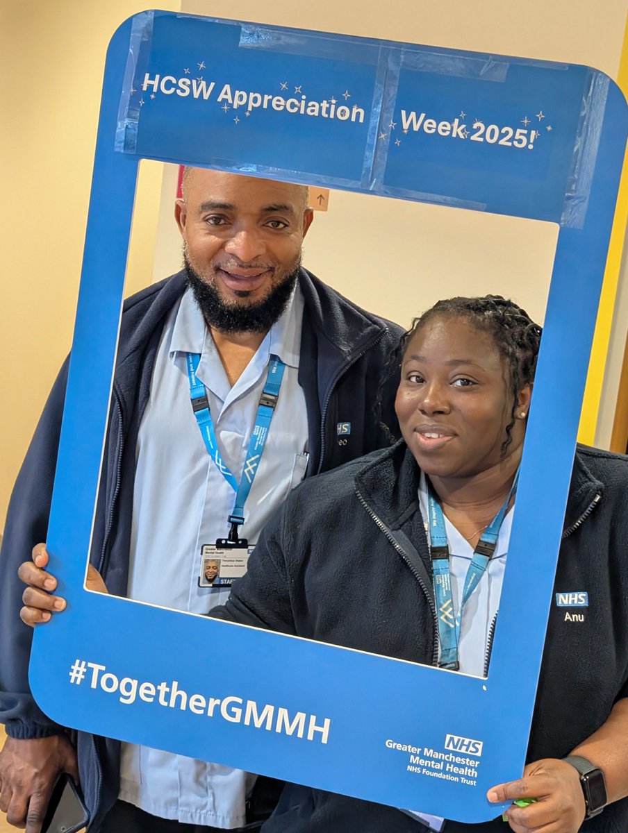 GMMH_NHS's tweet image. Celebrating our Healthcare Support Workers (HCSWs)! 🎉 

This week, members of our #HCSW Development Team have been out and about saying a big thank you to our HCSWs for their compassion, dedication, and the vital role they play in delivering outstanding care. 💙 

#TogetherGMMH