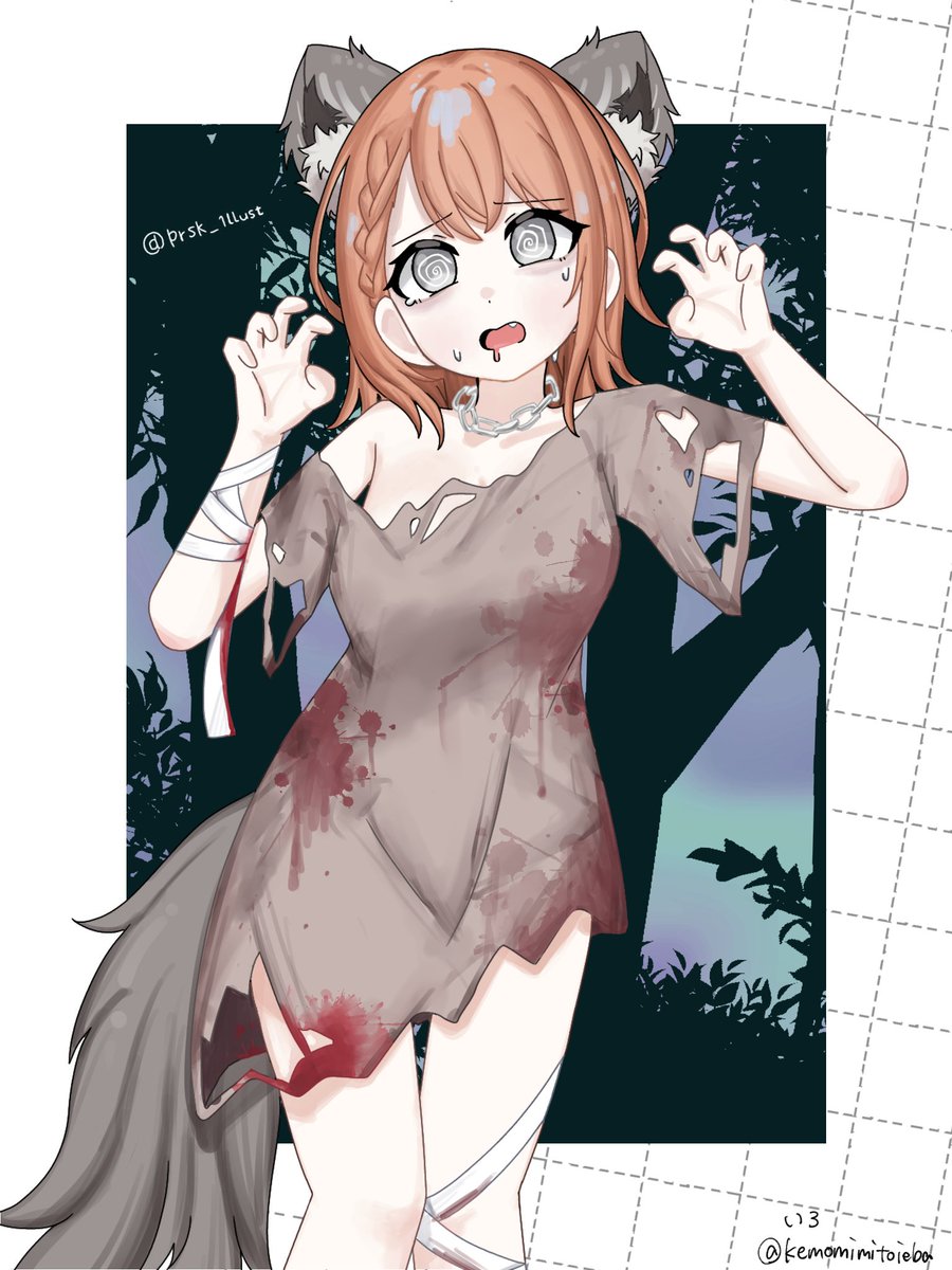 ねみみにみずさん(<a href="/prsk_1llust/">ねみみにみず</a>)のみのりちゃんを塗りました！！
#prsk_FA