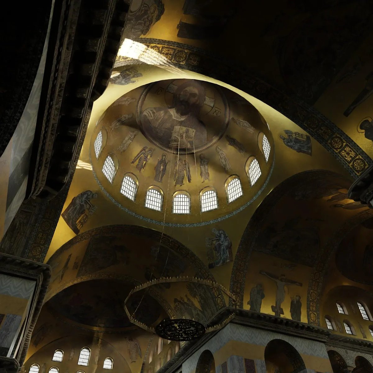 HeraldOfRome's tweet image. A reconstruction of the Church of the Holy Apostles in Constantinople.

It was built in the mid 6th century under emperor Justinian I, and later renovated and likely expanded in the 9th century under emperor Basil I.