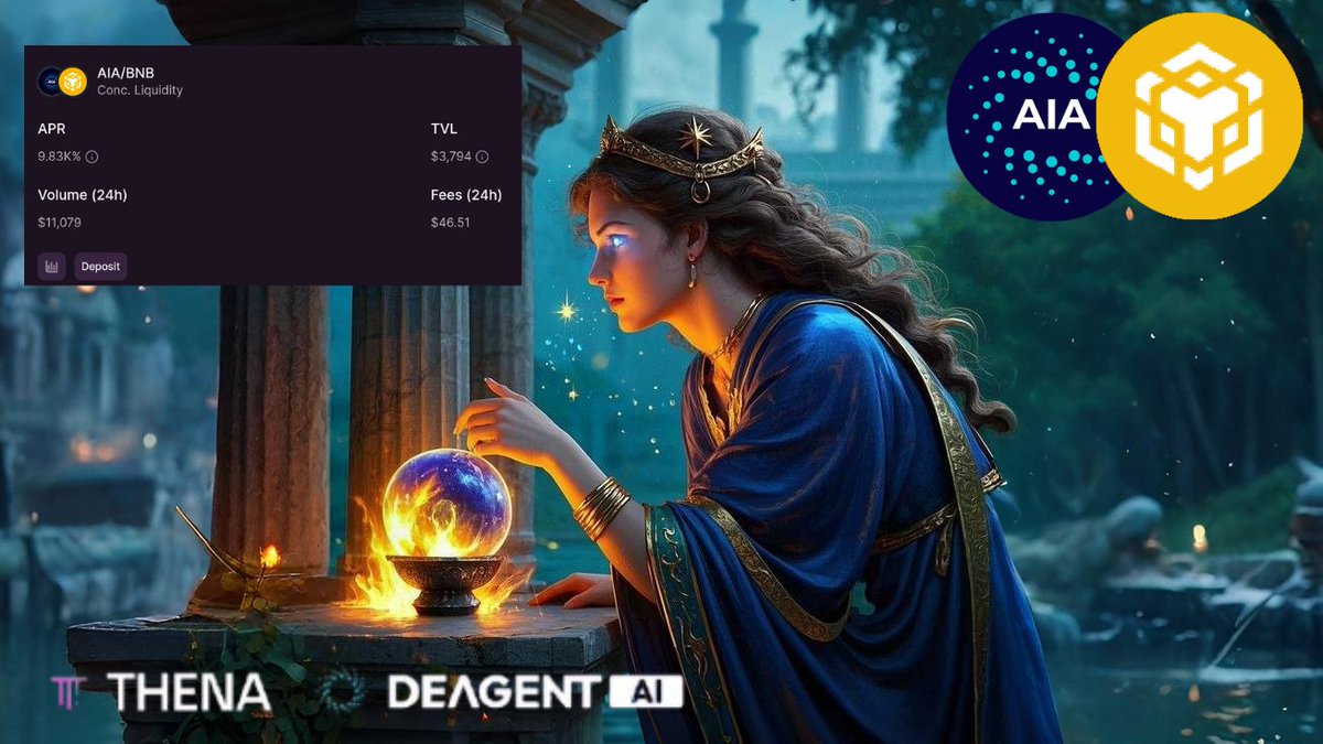 liquidity never looked this good <a href="/ThenaFi/">THENA</a> 🔥

Provide Liquidity and stake on <a href="/DeAgentAI/">DeAgentAI</a>  AIA/BNB to get an APR of 9.83K% 📈

Simple stake, Easy earn 💼