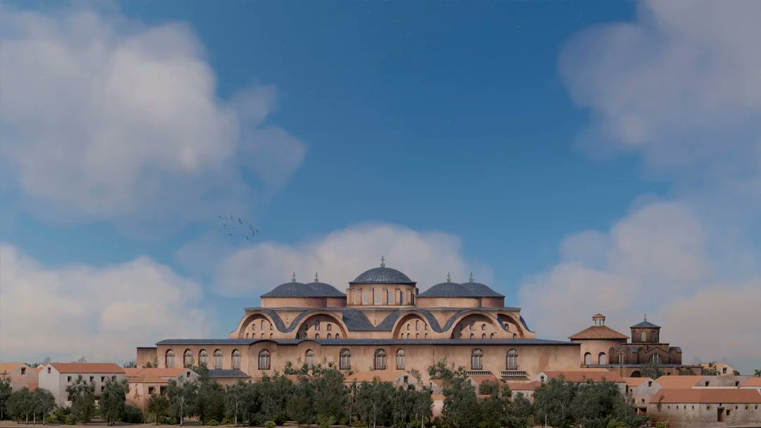 HeraldOfRome's tweet image. A reconstruction of the Church of the Holy Apostles in Constantinople.

It was built in the mid 6th century under emperor Justinian I, and later renovated and likely expanded in the 9th century under emperor Basil I.