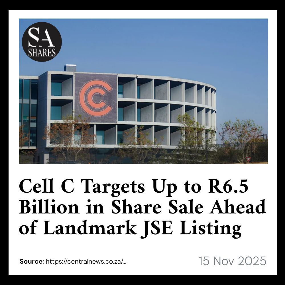 SA_Shares's tweet image. #CellC #JSEListing #TradingNews

Learn more how you can profit from trading breaking news - sashares.co.za