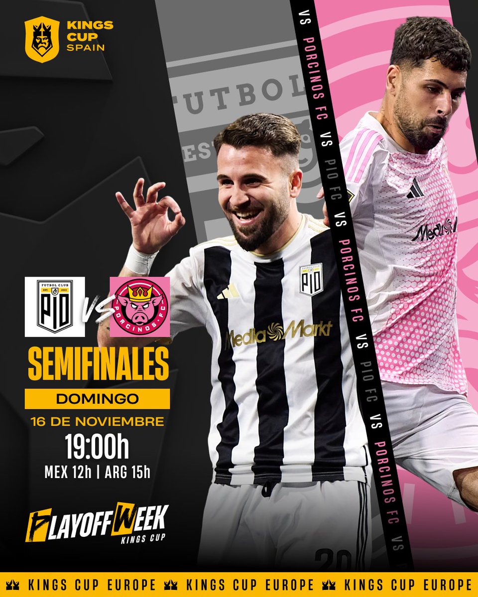 Los recién despertados contra los invictos. CINE.

🐥 <a href="/PIO_FC/">PIO FC</a> 🆚 <a href="/PorcinosFC/">Porcinos FC</a> 🐽
⏰ Mañana a las 19h🇪🇸.