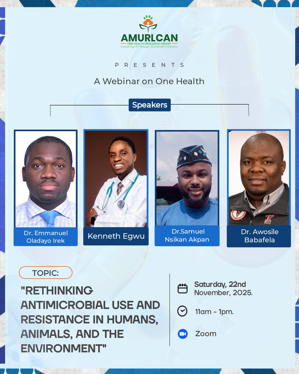 Register here: forms.gle/Ui8rpg37sbH8wL…

Kindly help repost!

<a href="/AVMS_FUNAAB/">AVMS_FUNAAB</a> <a href="/IVSA_GLOBAL/">IVSA GLOBAL</a> <a href="/q_mesioye/">MESIOYE ABDUL-QUADRI AYOMIDE</a> <a href="/NigerianVets/">Nigerian Veterinary Medical Association - NVMA</a> <a href="/specialsam/">Sam</a>