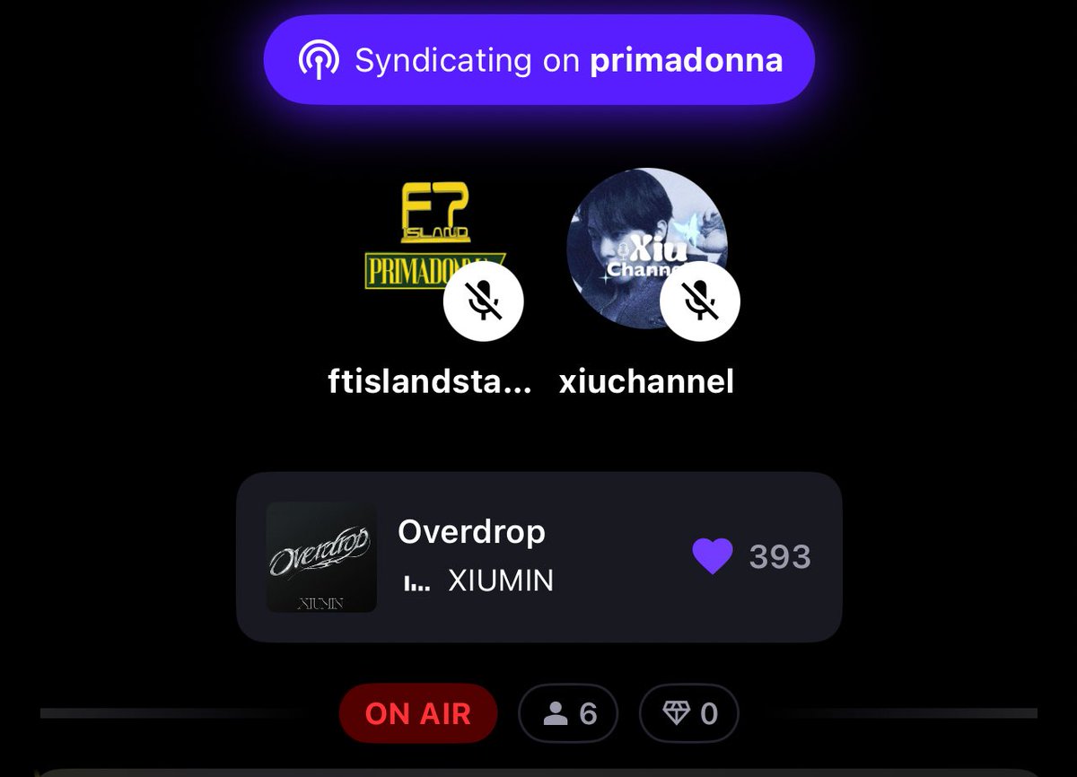 We are now on air for our 2nd day of our XIUMIN x FTISLAND collab tonight. Join us📢

🔗 share.stationhead.com/gjieotkihr87

<a href="/XIUMIN_INB100/">XIUMIN_official</a> <a href="/FT_FANCLUB/">FTISLAND</a> <a href="/FTislandStation/">FTislandsh</a> 
 #XIUMIN #시우민 #シウミン #秀珉