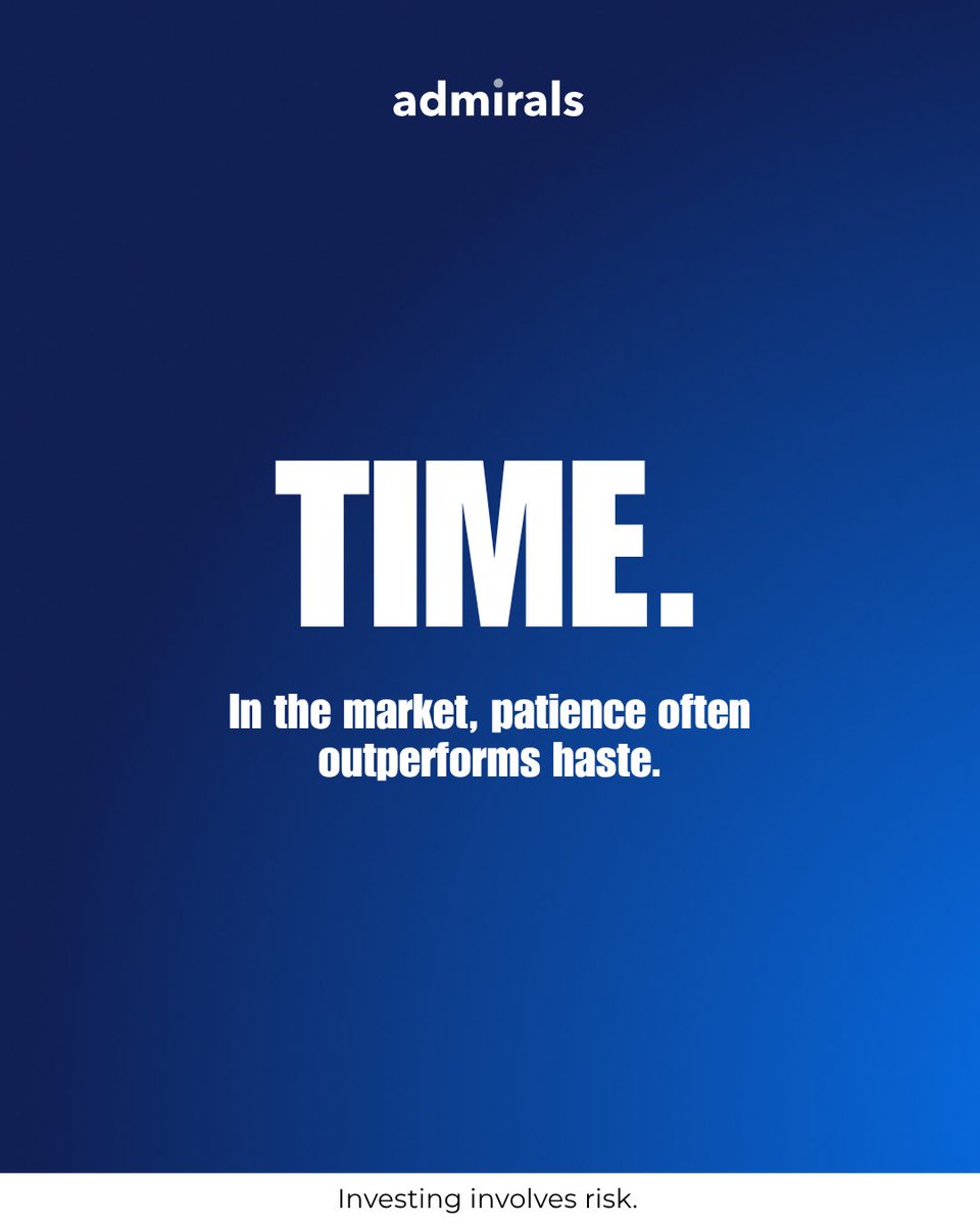 Great results don’t happen overnight. 📊
Stay patient. Stay invested.

Investing involves risk.