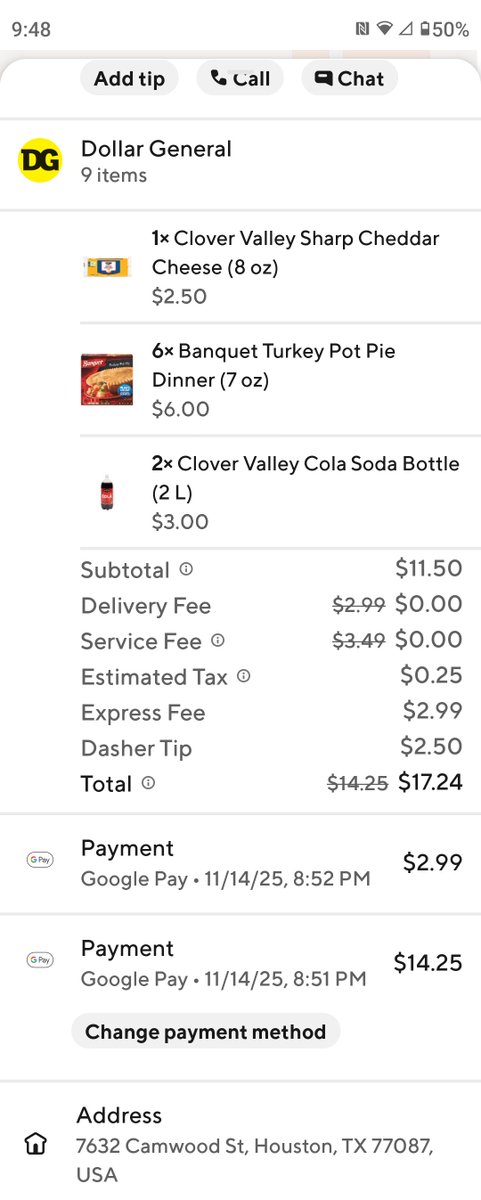 TobyPrice79602's tweet photo. Don't use @DoorDash they scamming you https://t.co/4Dz9sYqlEB