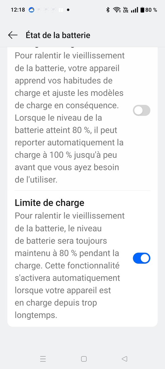 PuraVida_4_Ever's tweet image. 1/5🔋 @OnePlus_Support @oneplus 
Incohérence critique détectée sur #OnePlusNord4 #OxygenOS15 : la limite de charge à 80% entre en conflit avec le mode économie d&apos;énergie configuré pour se désactiver à 90%. ⤵️