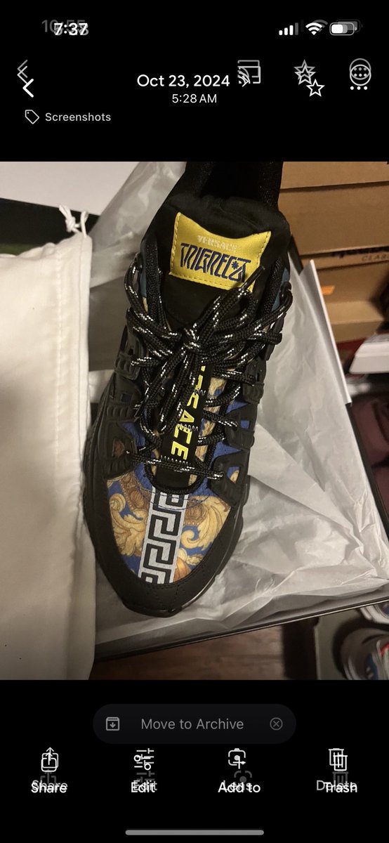 HustleSmartEnt's tweet image. Men’s Size 43 (10) Versace Sneakers Serious Inquiries Only @donaldholmes96 🌎TakeOver💯💪🏾🤲🏾✅
