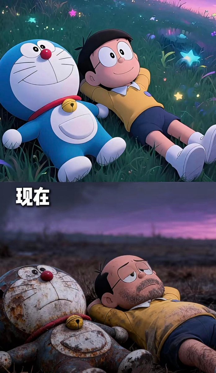 致80后逝去的青春。如果童年的动漫人物会变老