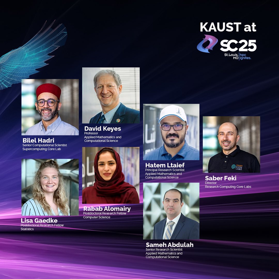 KAUST joins the global #HPC community at the International Conference for High Performance Computing, Networking, Storage, and Analysis (SC25) to share advances in supercomputing, AI and data-driven science.

📍 Visit Booth #4024 to meet our experts and learn more about how