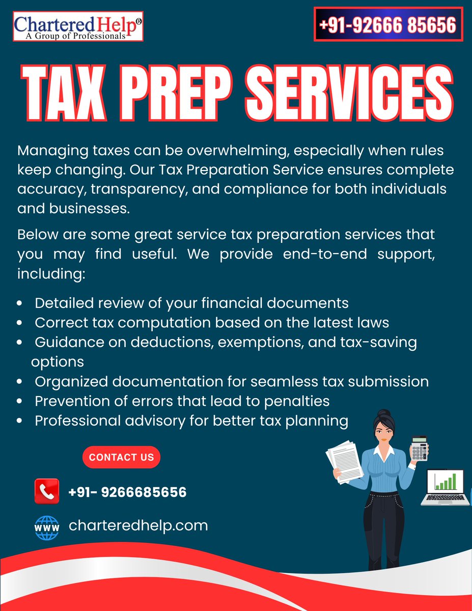 Chartered_help's tweet image. Let professionals handle your taxes while you focus on your goals

#tax #taxpreparation #charteredhelp