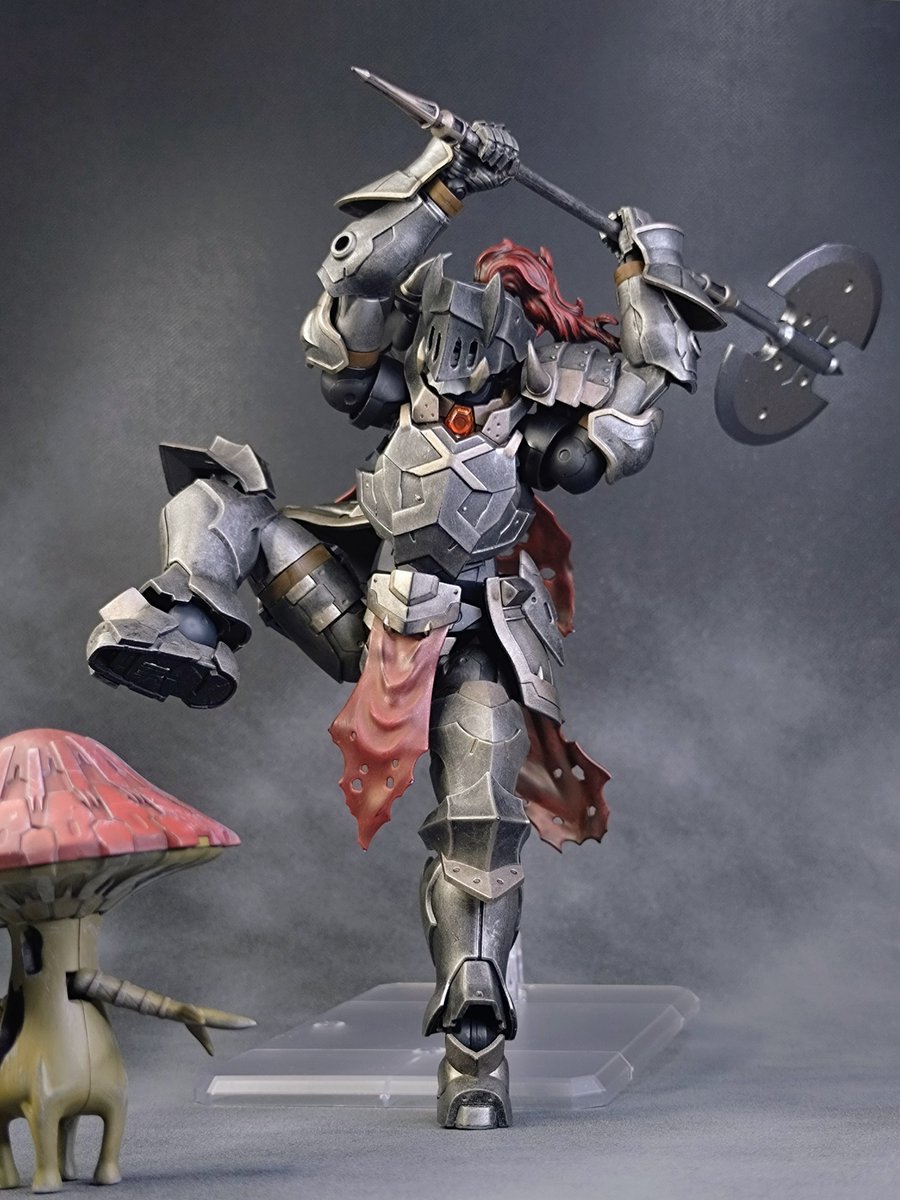 【大斧の一撃！！】
「美味そうなキノコじゃねぇか！晩酌のツマミになってもらうゼ！！」

ヘビーファイターのメロメが自慢のバトルアックスを大きく振り被る。

「喰らいやがれ！“ディンカーアタック・デッドエンド”だ！！」

#30MFストーリースナップコンテスト
#30MF