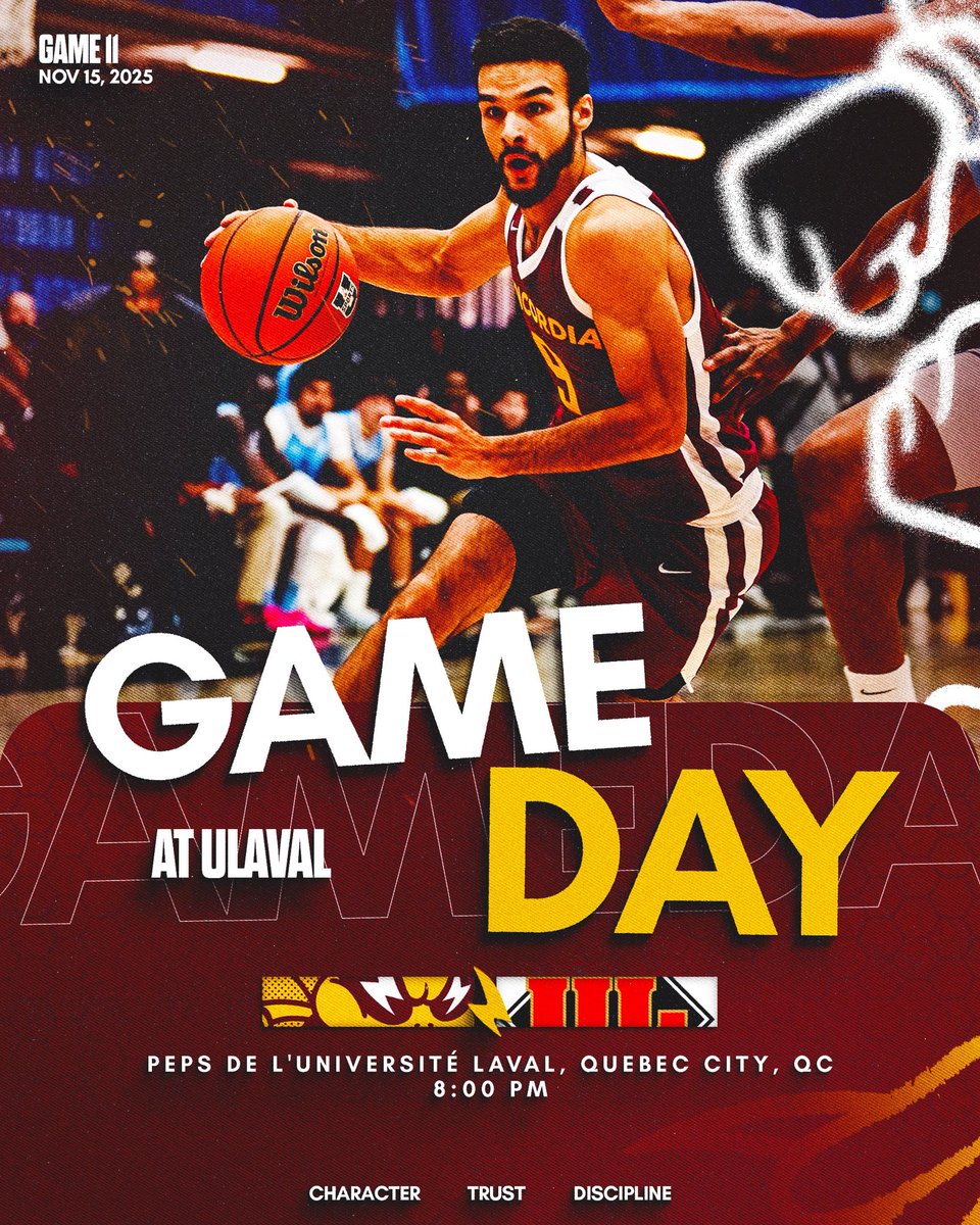 Concordia_MBB's tweet photo. Roadie over to the provincial capital for our first of the season against the Rouge Et Or! 🐝

🆚Laval Rouge Et Or
⌚️8PM
📍PEPS de L’Université Laval (Quebec City, QC)
🎟️ https://t.co/V6FO5BudPj
📺 RougeEtOr on YouTube https://t.co/y8NovWFsoV