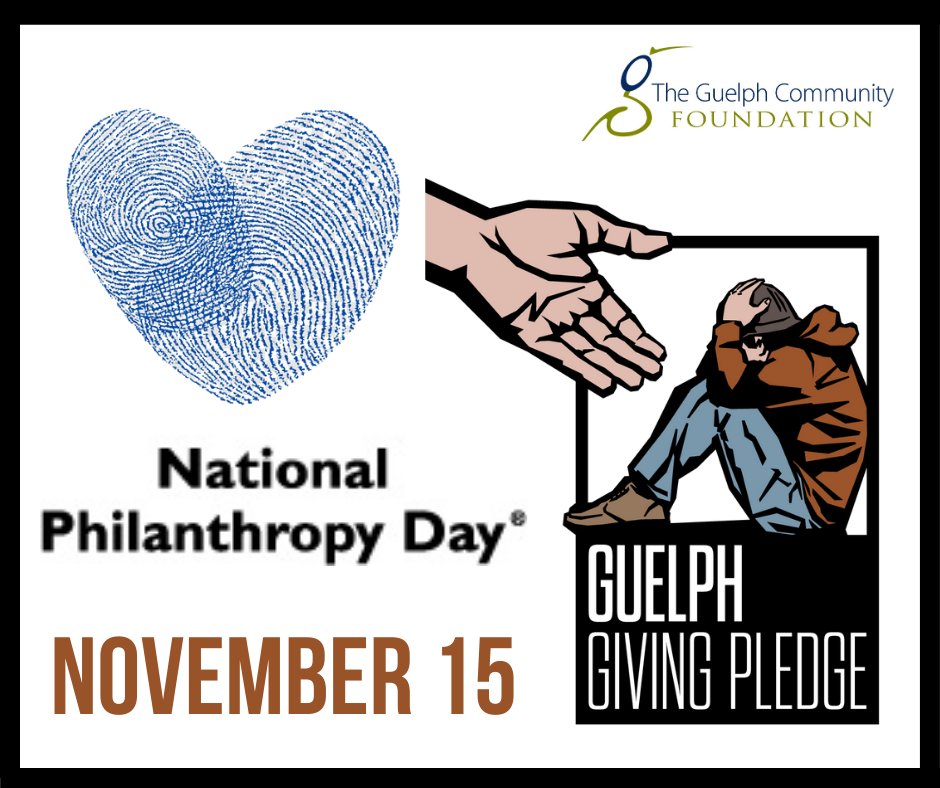 This #NationalPhilanthropyDay we're spotlighting an org that embodies the #philanthropic spirit, The Guelph Giving Pledge, which believes if those who have more than they need give back a little bit, those who have much less than they need gain a lot. guelphgivingpledge.ca/donate/