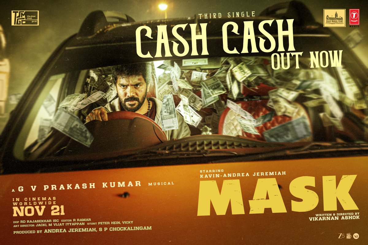 RENGASAMY_IAM's tweet photo. #Mask - #CashCash Song is Out Now..⭐ A Gvprakash Musical..💥
Link: https://t.co/q2w3YZRg41 https://t.co/zuwK3w2VGV