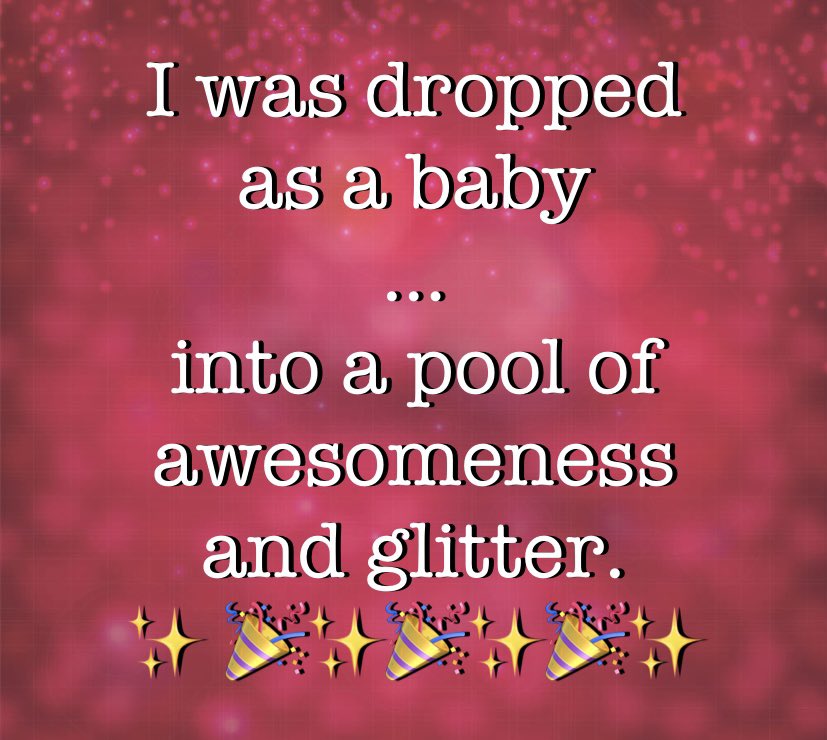 ChrisannDawson's tweet image. Happy Saturday, glittery humans!
✨ ✨✨✨✨✨✨✨✨✨✨✨✨
#SaturdayVibes #Sparkling ☺️☺️