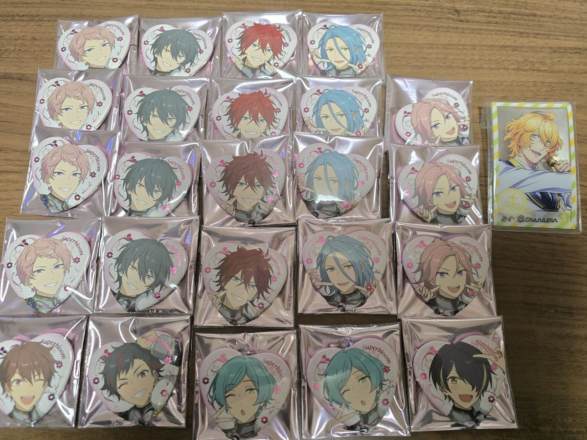 あんスタ スタフォニ ハート缶バッジ グループB 交換 【譲】宗4/みか4