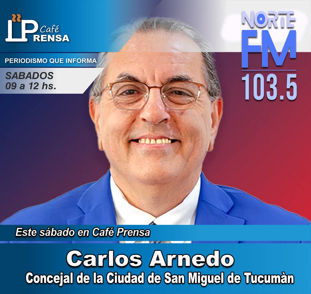 ¡Buen día! Arrancamos con Café Prensa por Norte FM 103.5 MHZ para SMT y 106.5 mhz para el resto de la provincia.

Invitados de hoy: #MarielaTacacho <a href="/gabygaticaruiz/">Gabriela Gatica Ruiz</a> <a href="/CarlosArnedoOk/">Carlos Arnedo</a>

Seguinos en el siguiente enlace ⬇️

youtube.com/live/GVJZY8sIu…