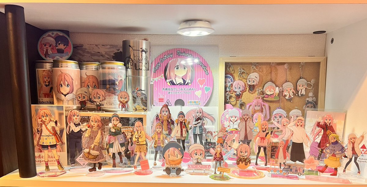 Tsu_Kun_nade223's tweet image. なでしこ祭壇に早速仲間入り✨
やっとアクスタ50体いった🥰
#ゆるキャン
#各務原なでしこ