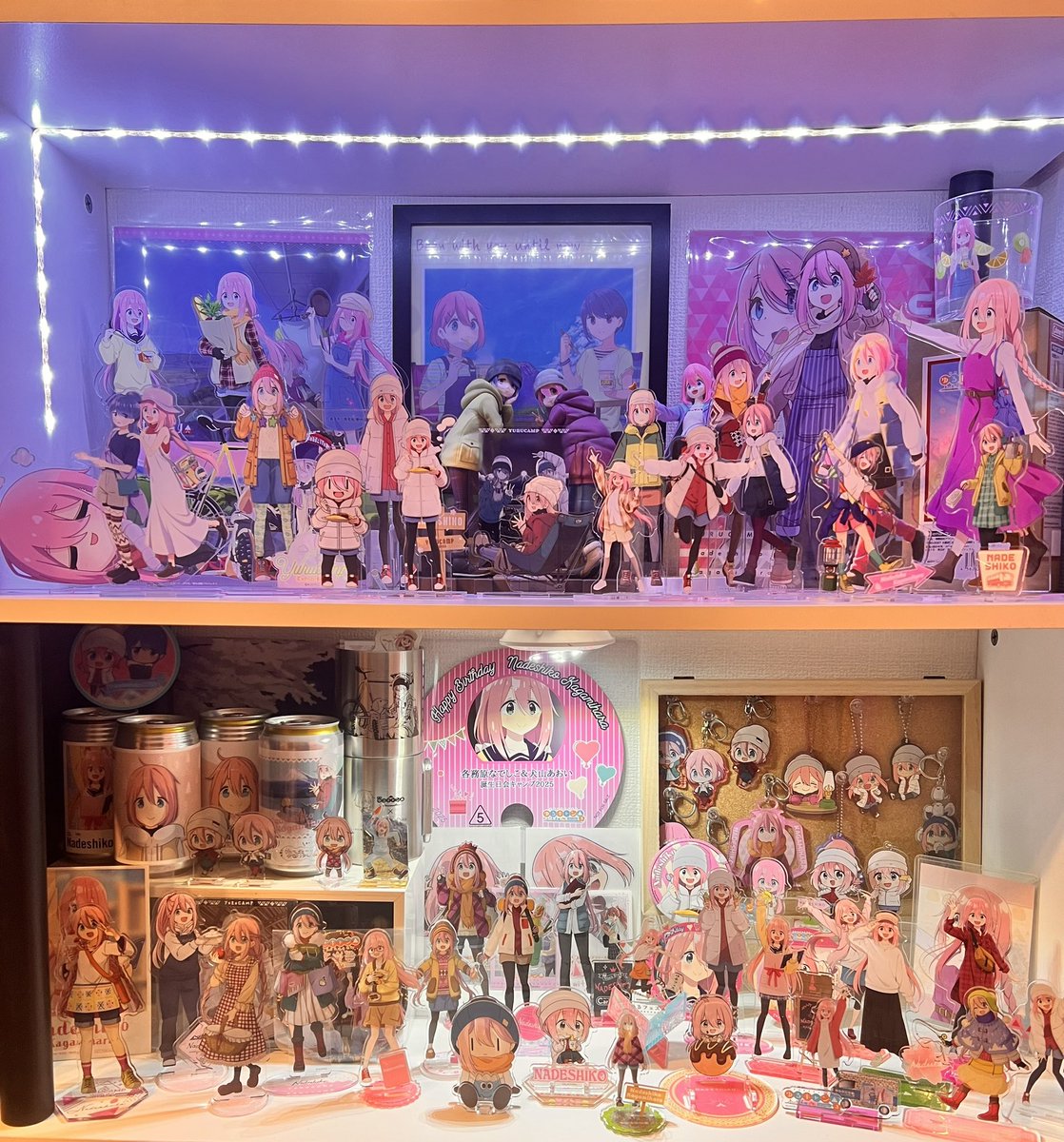 Tsu_Kun_nade223's tweet image. なでしこ祭壇に早速仲間入り✨
やっとアクスタ50体いった🥰
#ゆるキャン
#各務原なでしこ