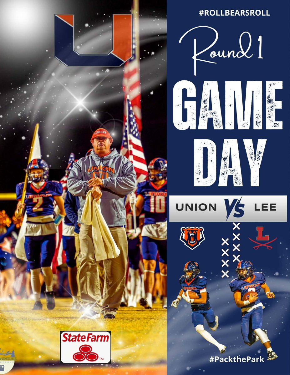 Pack the Park!

⭐️ Region 2D Playoffs, Quarterfinals 
🆚 Lee High
🏟️ Bullitt Park 
⏰ Kickoff 2:00, Pre-Game 1:30
📺 NFHS Network/USN
🎙️BJ Richardson, Paul Clendenon, Ryan Witt, Isaiah McAmis