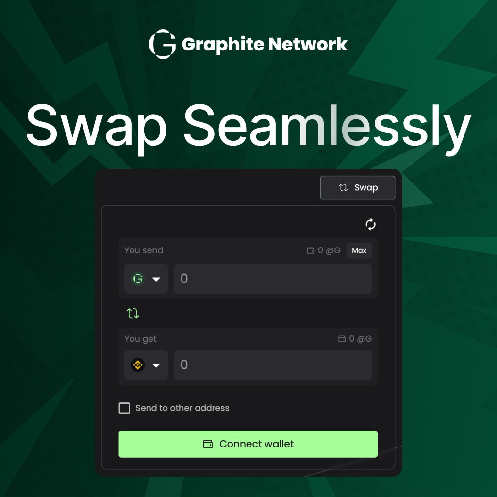 GraphiteNetwork's tweet image. 🌉 Graphite Bridge: Move Assets Across Networks

Cross-chain shouldn’t mean complicated.

With Graphite Bridge, moving assets between chains is now fast, transparent, and reliable.

🔹Swap seamlessly between Ethereum, Polygon, Arbitrum, and BSC.
🔹@reown_ integration — connect…