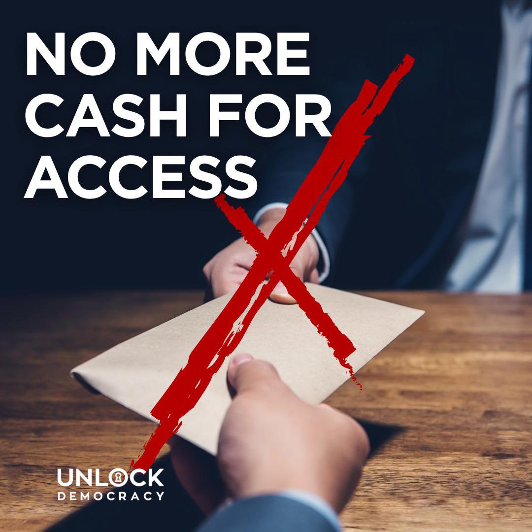 mikecoulson48's tweet image. Ordinary people are left unheard when businesses pour big money into shaping government decisions. The Ethics and Integrity Commission needs to look into &apos;cash for access&apos; schemes. Sign our letter.
secure.unlockdemocracy.org.uk/page/175794/do…
