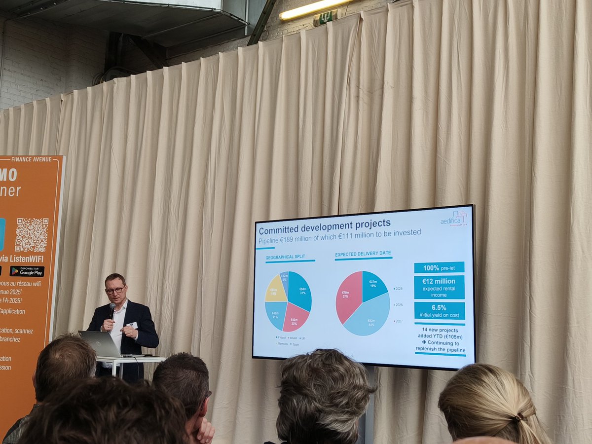Positief verhaal van #Aedificia door Stefaan Gielens, de markt toont een mooi herstel, stijgende vraag en meer liquiditeit.

Eind januari 2026 wordt de beslissing verwacht of de merger wel of niet mag doorgaan.

Spannende tijden daar!