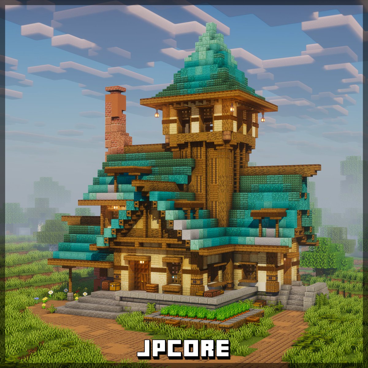 Minecraft Prismarine Abode

A humble home with a stylish roof!
#Minecraft #Minecraftbuilds