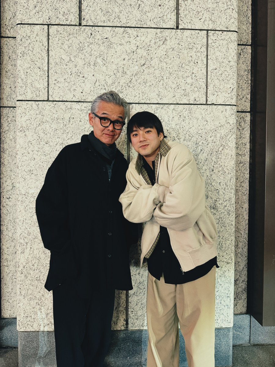 00_yuki_Y's tweet photo. 渡部篤郎さんとショッピング&amp;お食事に
#映画爆弾 での闘いの後、
圧倒的オフ感の清宮と類家です
皆様、映画『爆弾』
引き続きよろしくお願いいたします

#映画爆弾みた https://t.co/9WFrb3NXYR
