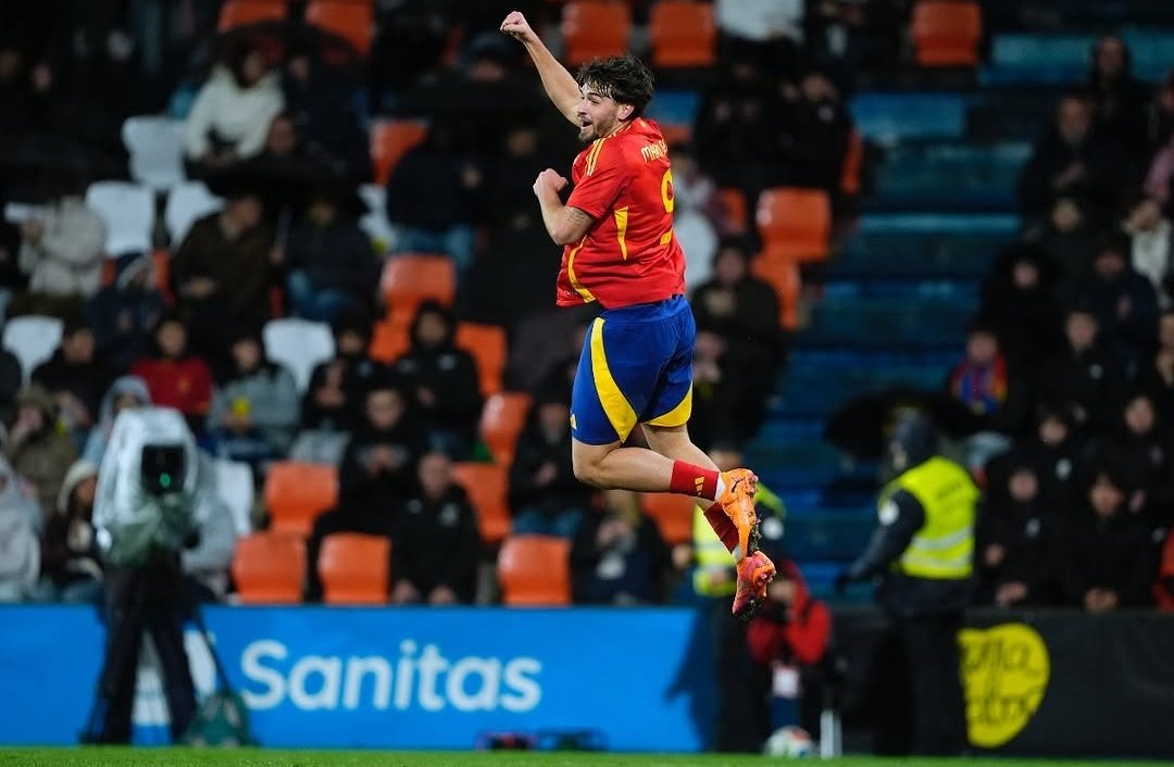 Both Tyrique George and Marc Guiu were on the scoresheet for their nations' U21s last night 🏴󠁧󠁢󠁥󠁮󠁧󠁿🇪🇸 #CFC