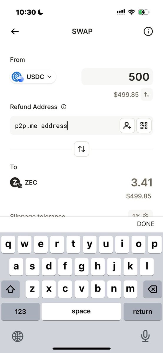 p2pmebrasil's tweet image. Como comprar @Zcash (ZEC) utilizando a P2P.me:

1. Baixe o app Zashi
electriccoin.co/zashi/

2. Compre USDc de forma privada na sua carteira da P2P
youtube.com/watch?v=KorDOu…

3. Faça o swap de USDC → ZEC
Abra o app Zashi
Clique em &apos;More&apos; → Swap ZEC (Near…